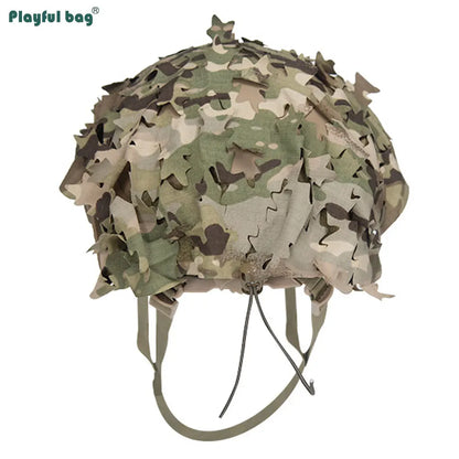 FAST Tactical Helmet Camouflage Cover Outdoor Cosplay CAMO Cloth Hunting Helmet Protective Shelter Laser Cutting NA57