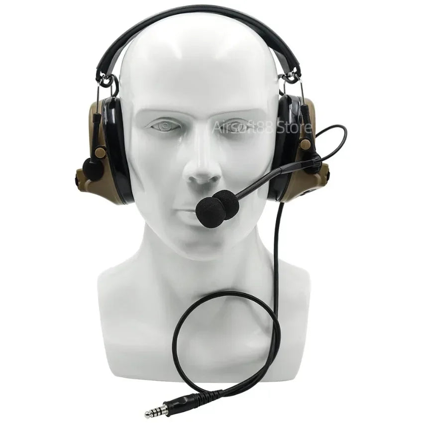 Tactical Headset Comta II Outdoor Sports Hunting Military COMTA 2 Headset Noise Cancelling Hearing Protection Earmuffs