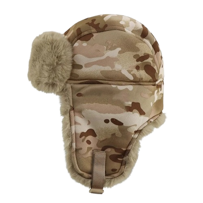 Camouflage Fur Hat