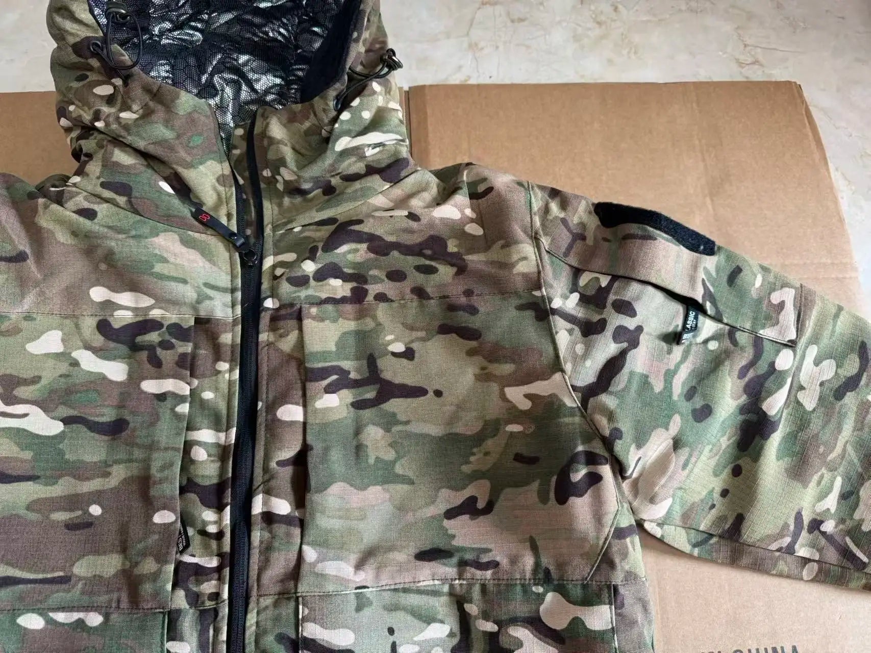Winter Men's Tactical Camouflage Cotton-Padded Jacket Warm Windproof Military Parka Rip-Resistant Outdoor Combat Coat Hunting
