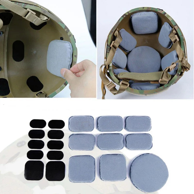 Tactical Helmet Protective Pads Replacement Pads Set Memory Foam Pads for Airsoft Hunting CP Fast MICH Helmet Accessories