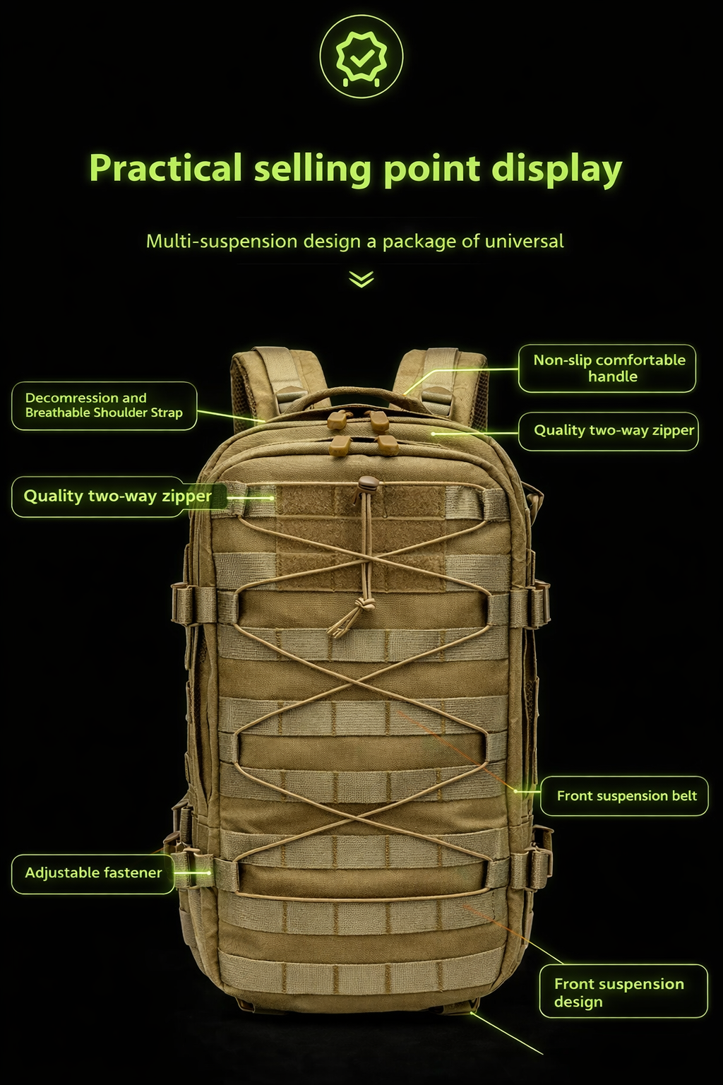 Waterproof Mountaineering Tactical Backpack