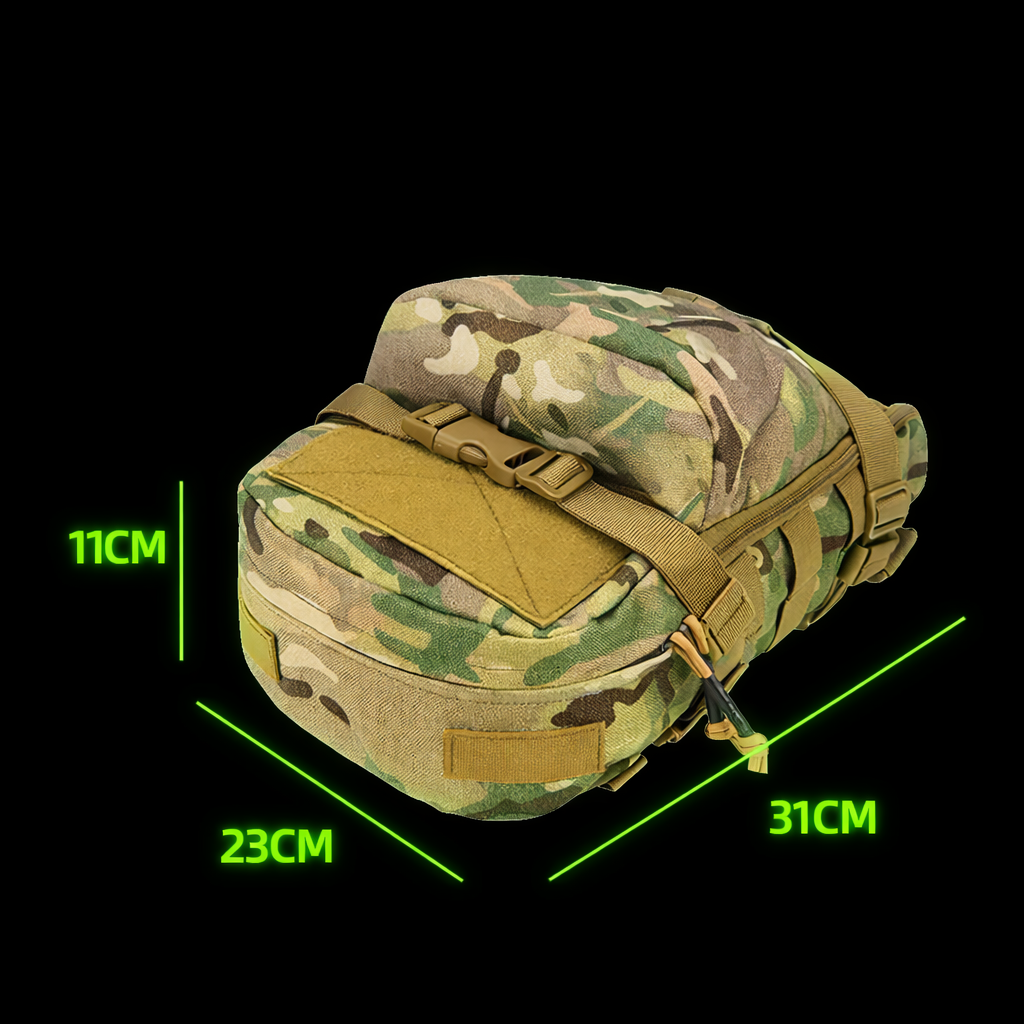 Tactical Vest Backpack - 1000D Nylon MOLLE System