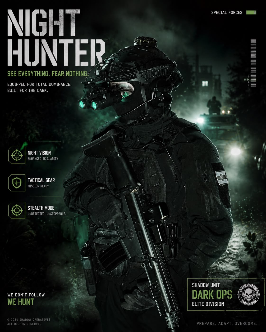 Night Hunter Modern Operator Bundle Set