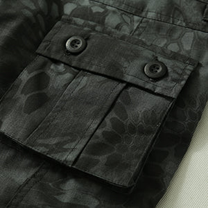 ARARMY Outdoor Multi-Pocket Men Cargo Pants Long Fit Tactical Ripstop Camouflage Men Cargo Pants With Pockets for Work SlimKhaki